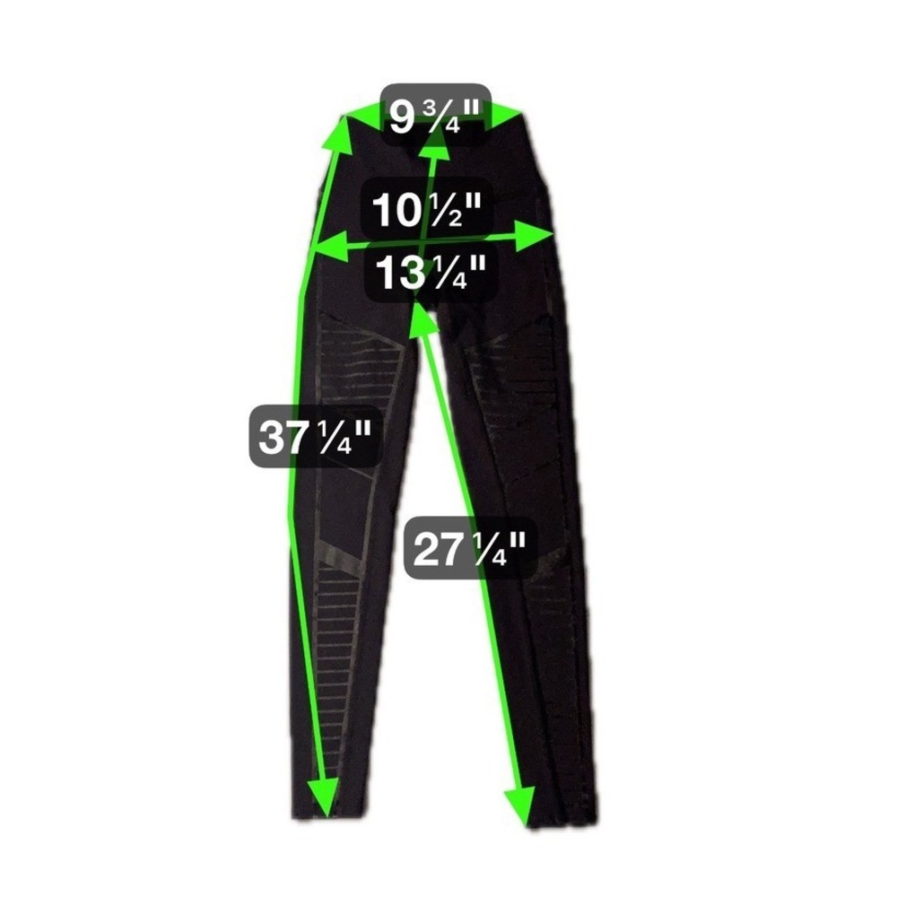 ALO Yoga Moto Leggings‎ Black High Waist Performance Activewear Womens XS - Picture 7 of 7